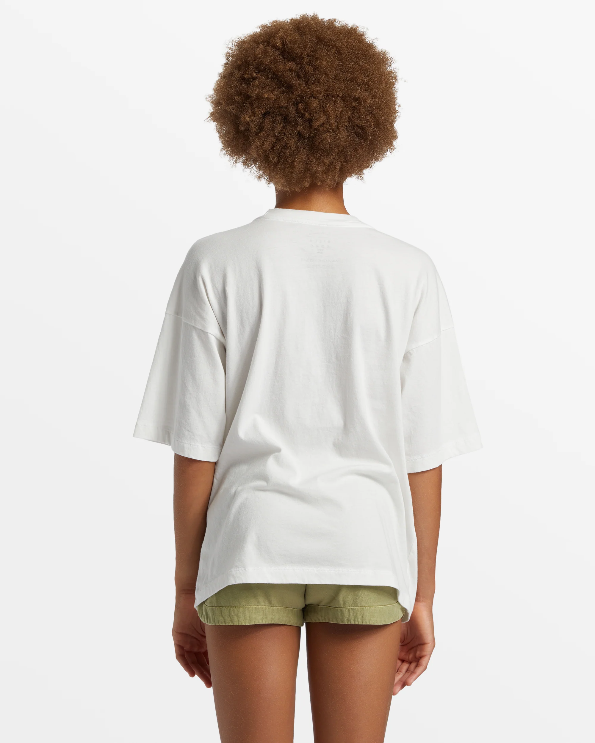 Billabong Girl's Surf Tour Oversized T-Shirt - Salt Crystal -Biliabong Outlet