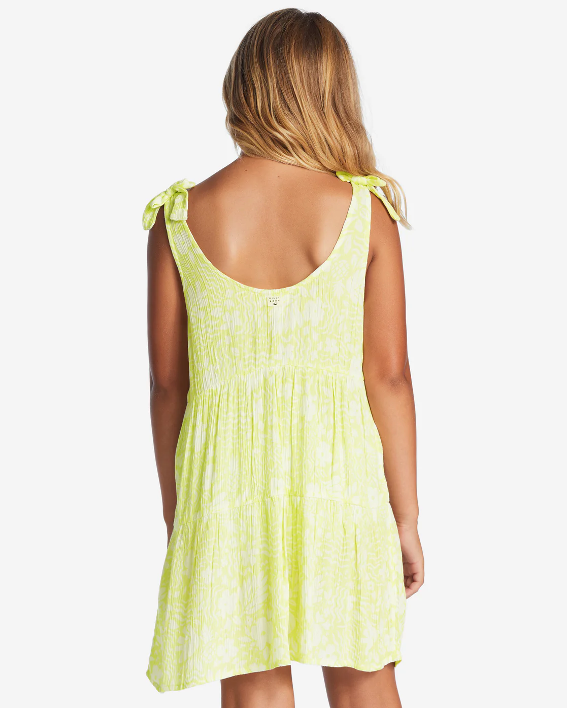 Billabong Girls Breezy Day Babydoll Dress - Light Lime -Biliabong Outlet
