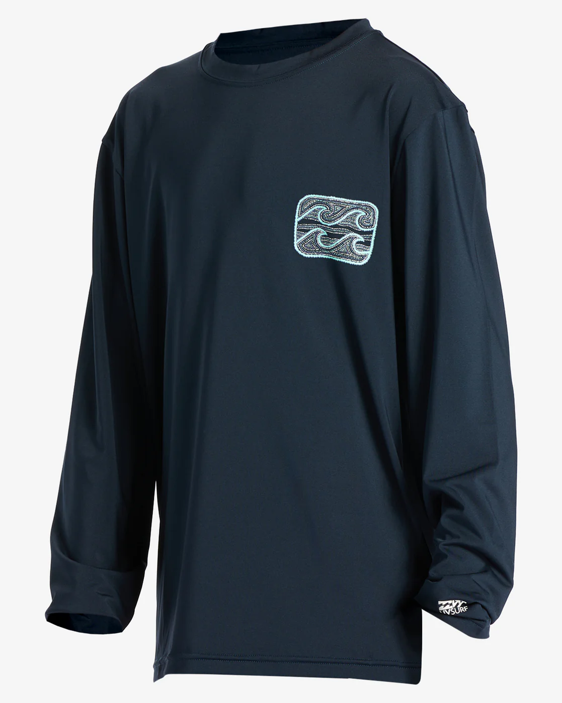 Billabong Boys Crayon Wave Long Sleeve UPF 50 Surf T-Shirt - Navy -Biliabong Outlet