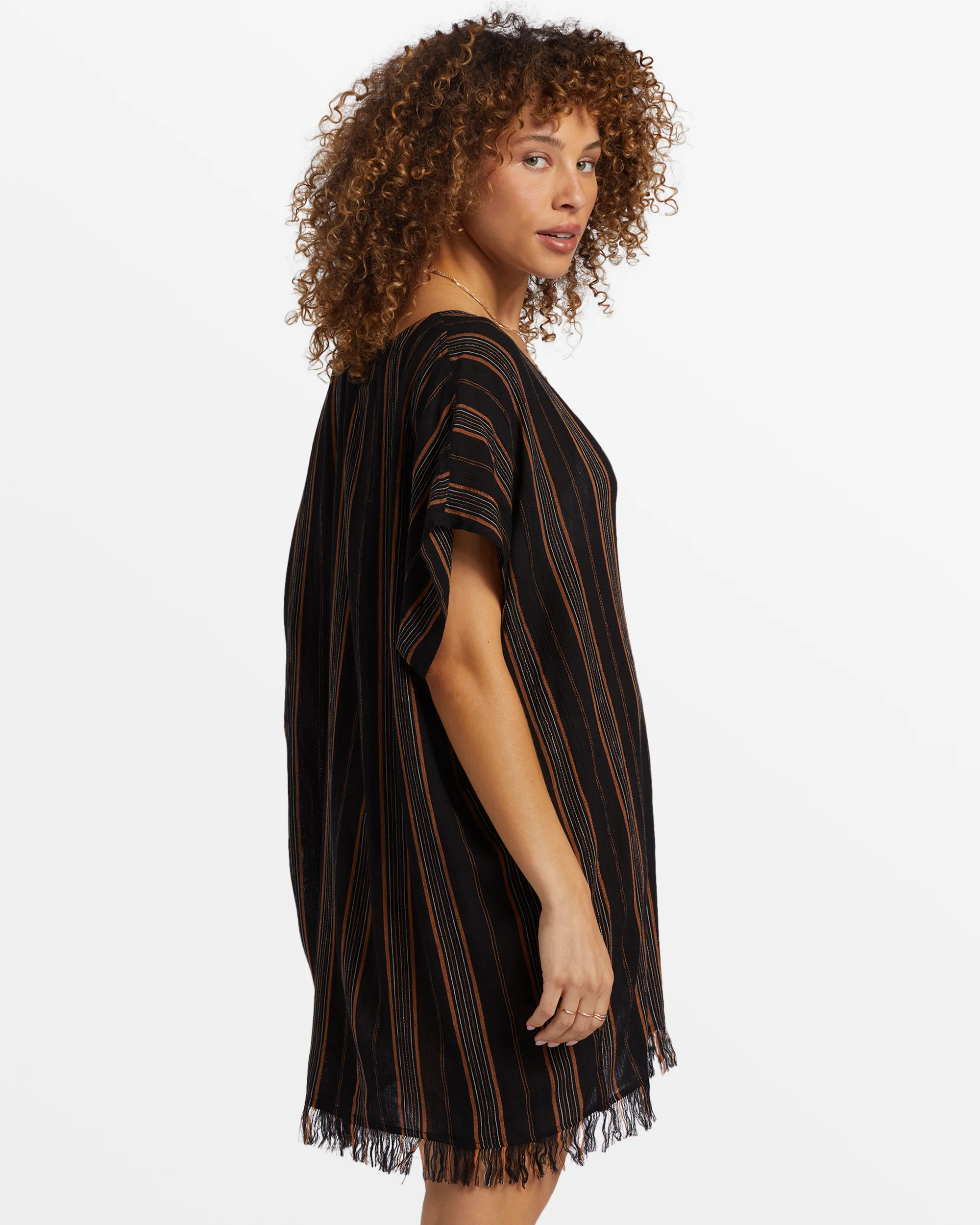 Billabong Walk Away Tunic Top - Black -Biliabong Outlet