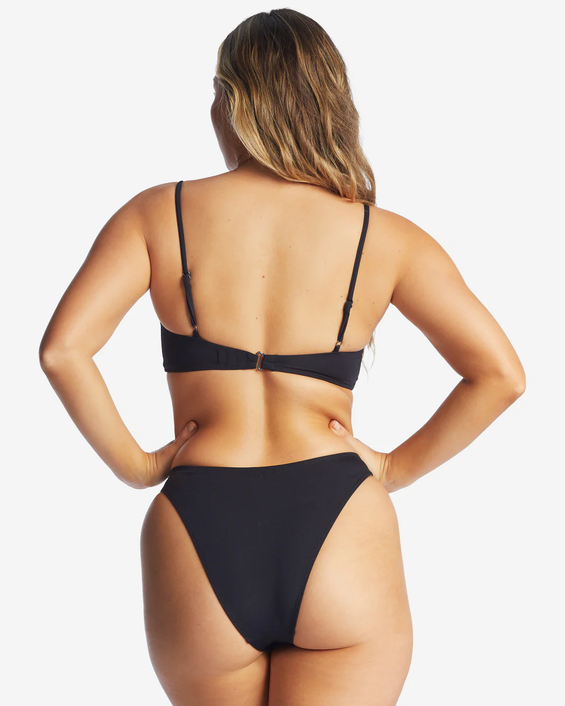 Billabong Sol Searcher Havana Skimpy Bikini Bottoms - Black Pebble -Biliabong Outlet