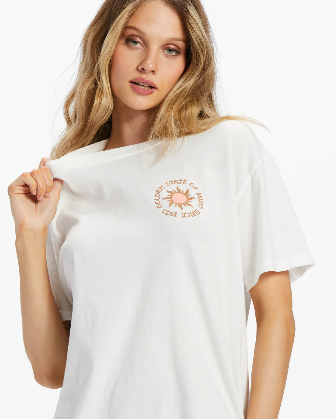 Billabong Golden State T-Shirt - Salt Crystal -Biliabong Outlet