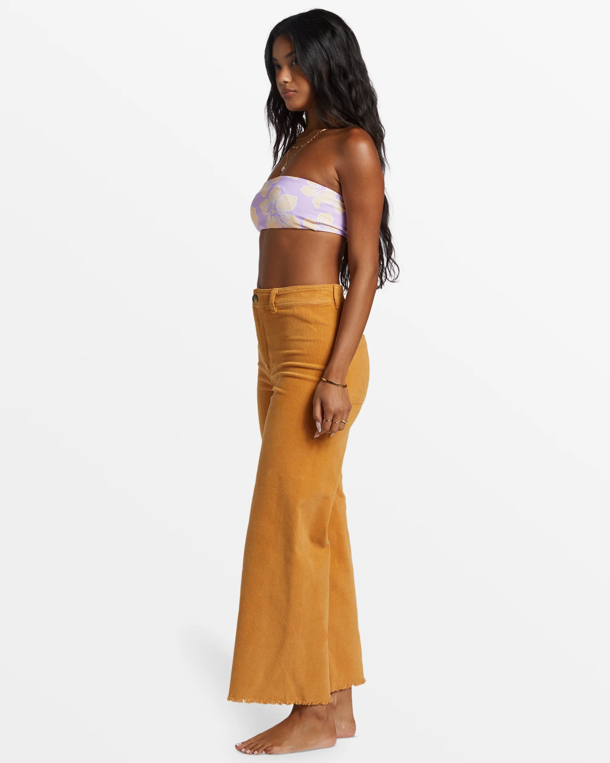 Billabong Free Fall Wide-Leg Corduroy Pants - Tulip -Biliabong Outlet