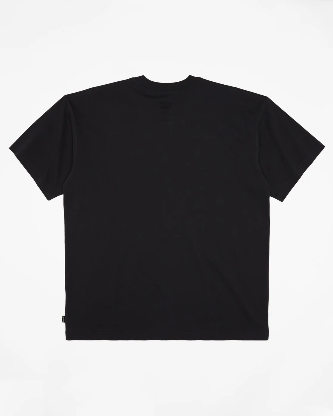 Billabong Bracket Wave OG Short Sleeve T-Shirt - Washed Black -Biliabong Outlet