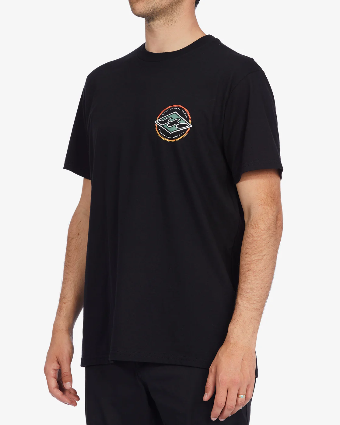 Billabong Rotor Diamond Short Sleeve T-Shirt - Black -Biliabong Outlet