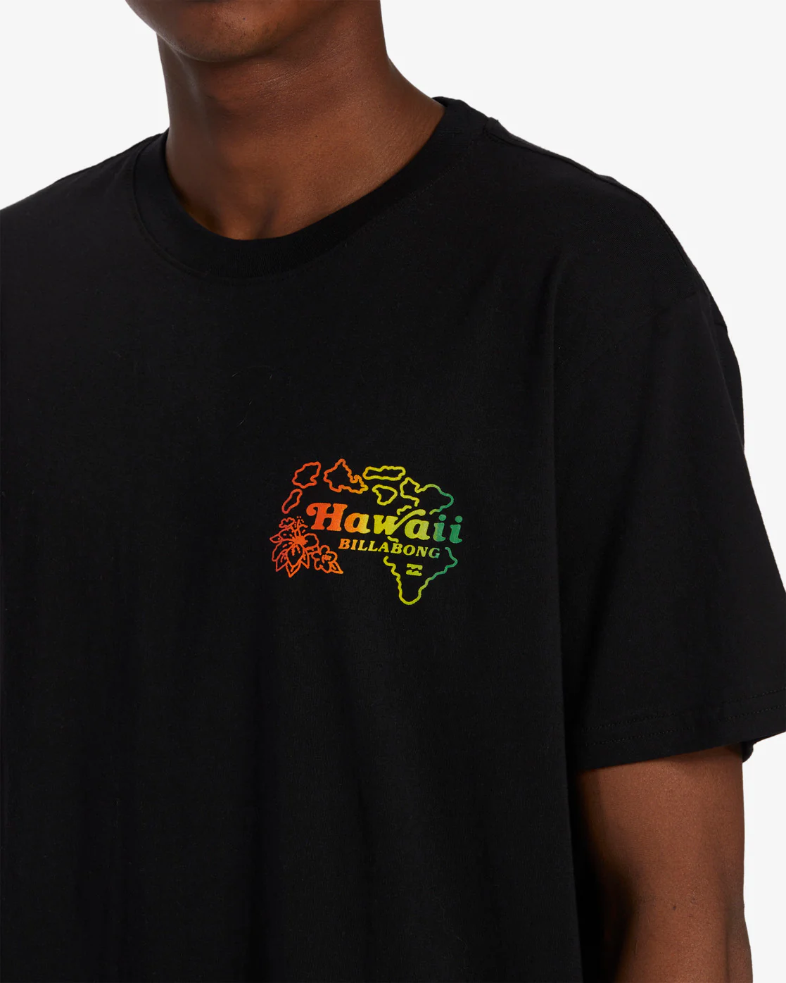 Billabong Handkie Hawaii Short Sleeve T-Shirt - Black -Biliabong Outlet