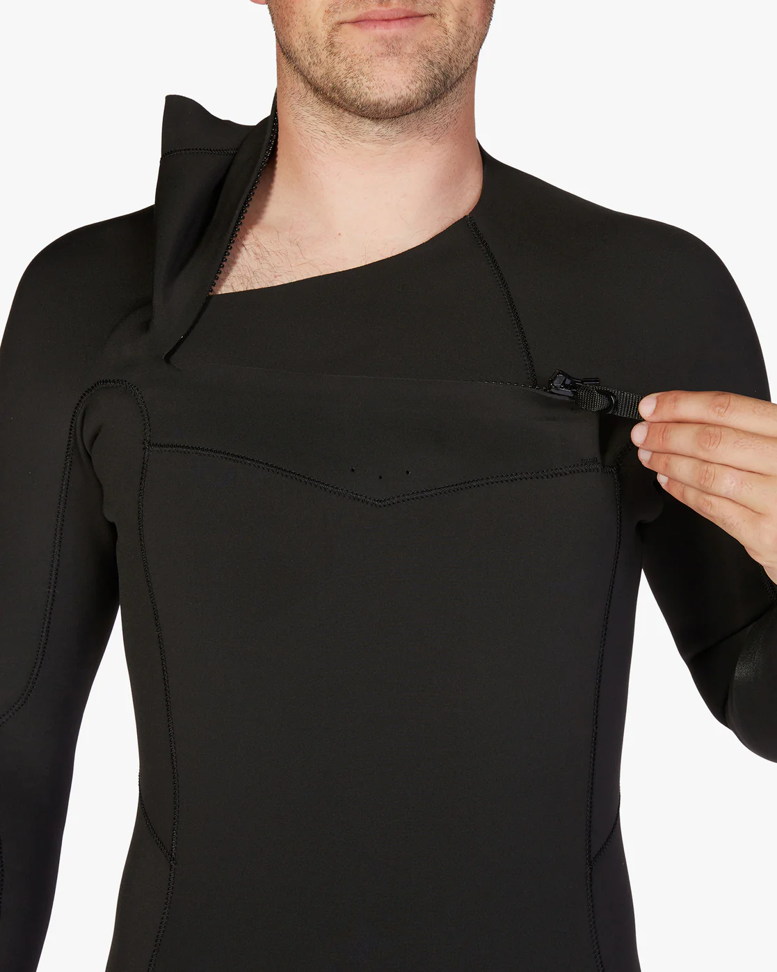 Billabong 2/2mm Absolute Long Sleeve Chest Zip Springsuit - Black -Biliabong Outlet