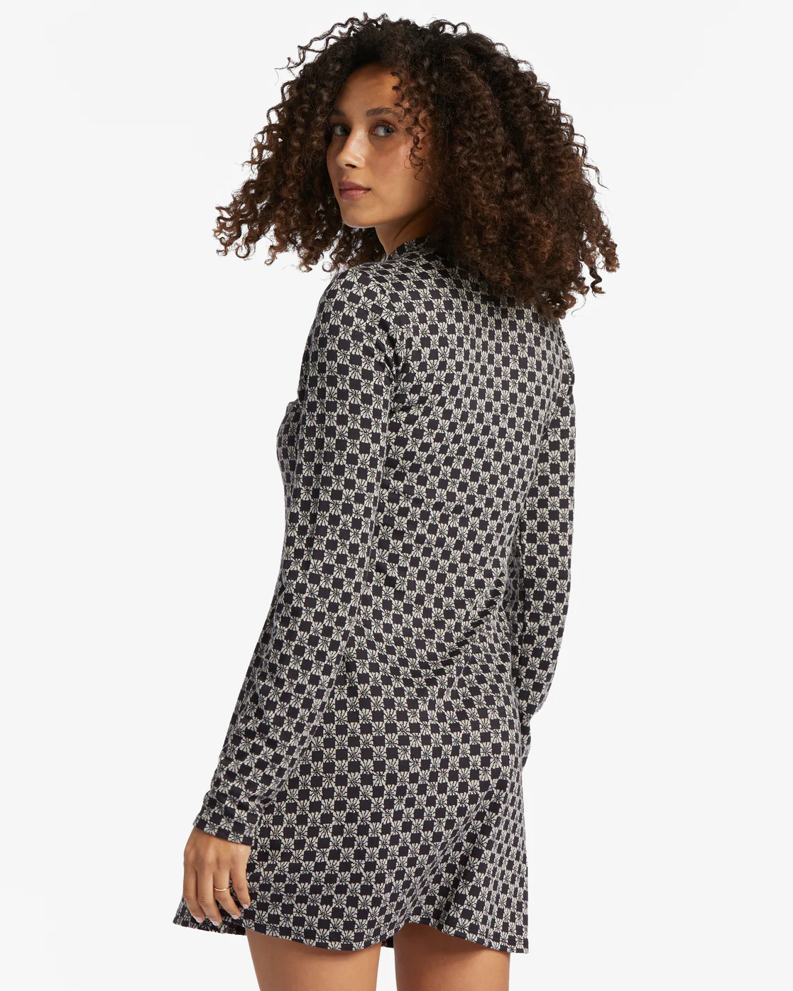 Billabong Everleigh Mock Dress - Black Pebble -Biliabong Outlet