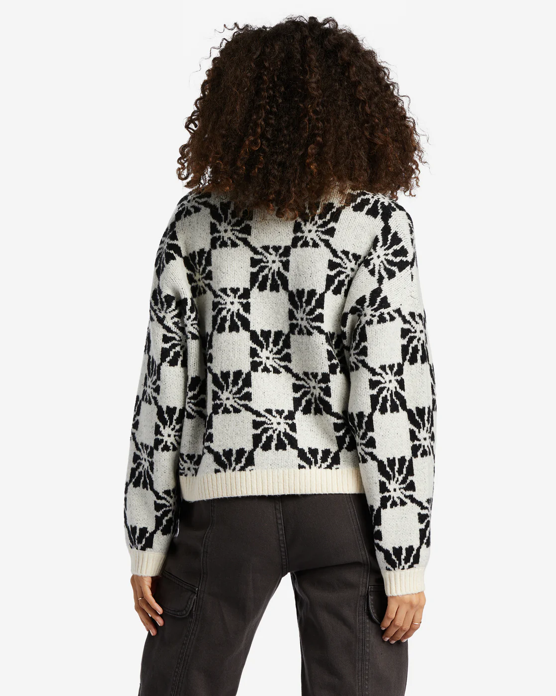 Billabong Beyond Basic V-Neck Sweater - Black Sands -Biliabong Outlet