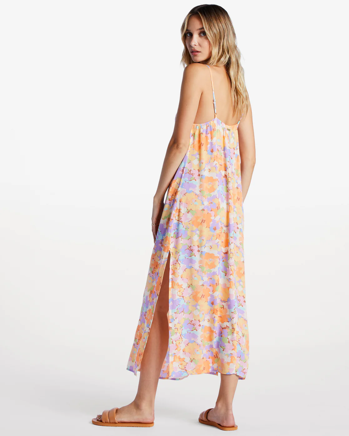 Billabong Weekend Waves Midi Dress - White Multi -Biliabong Outlet