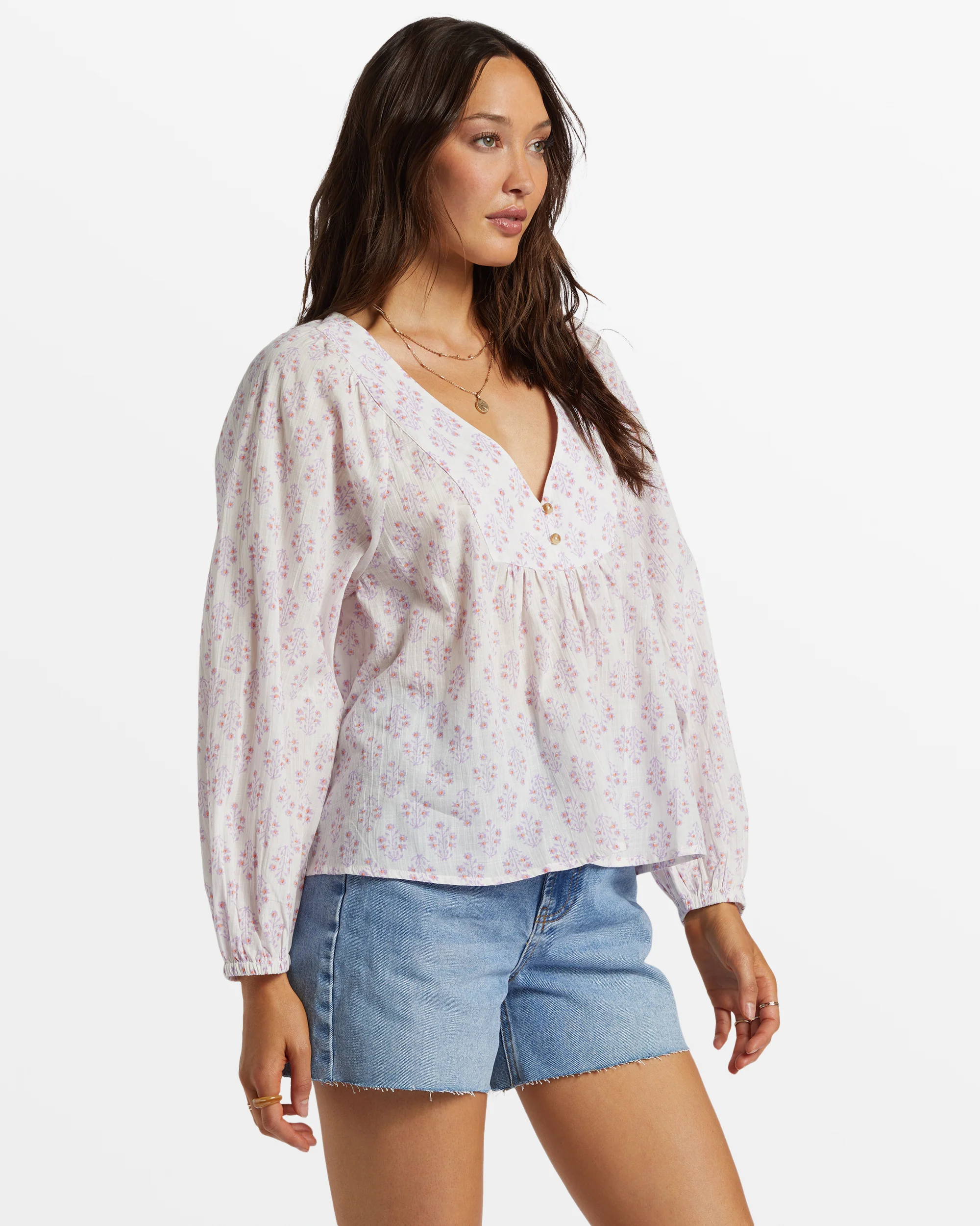 Billabong Ambers Relaxed Long Sleeve Shirt - Tulip -Biliabong Outlet