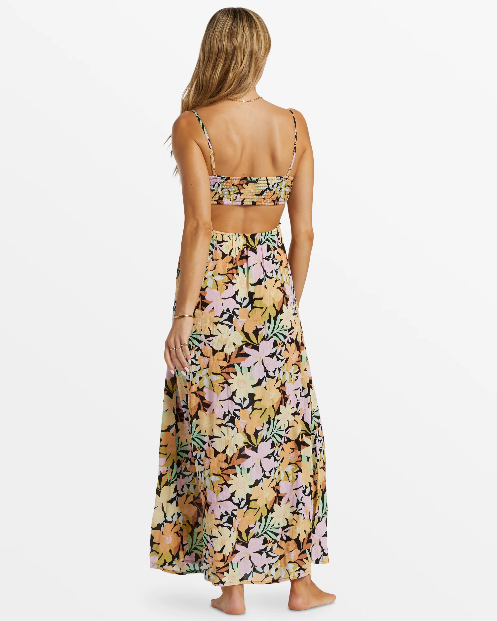 Billabong True Desire Maxi Dress - Black Pebble 2 -Biliabong Outlet
