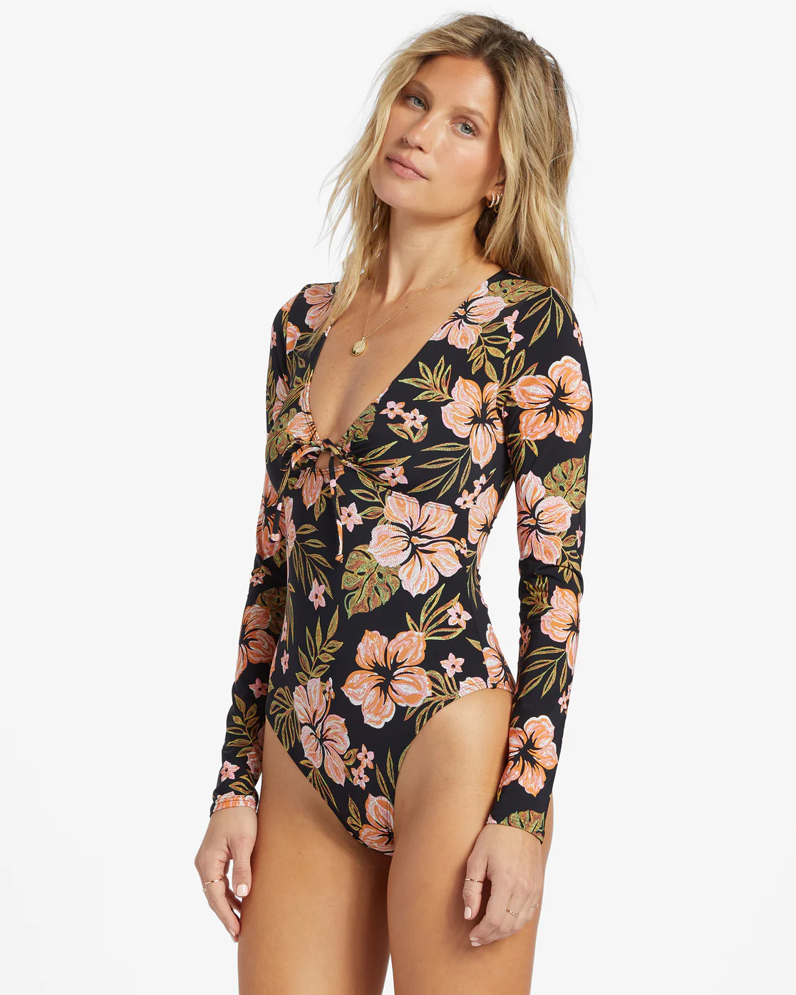 Billabong Hooked On Tropics Surf Tee - Black Pebble -Biliabong Outlet