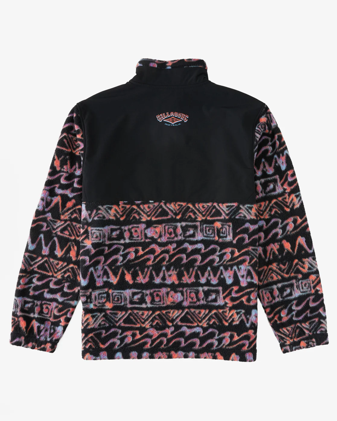 Billabong Boundary Re-Issue Mock-Neck Sweatshirt - Black -Biliabong Outlet