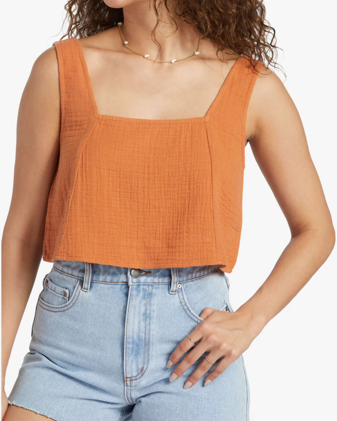 Billabong Open Skies Top Woven Shirt - Toffee -Biliabong Outlet