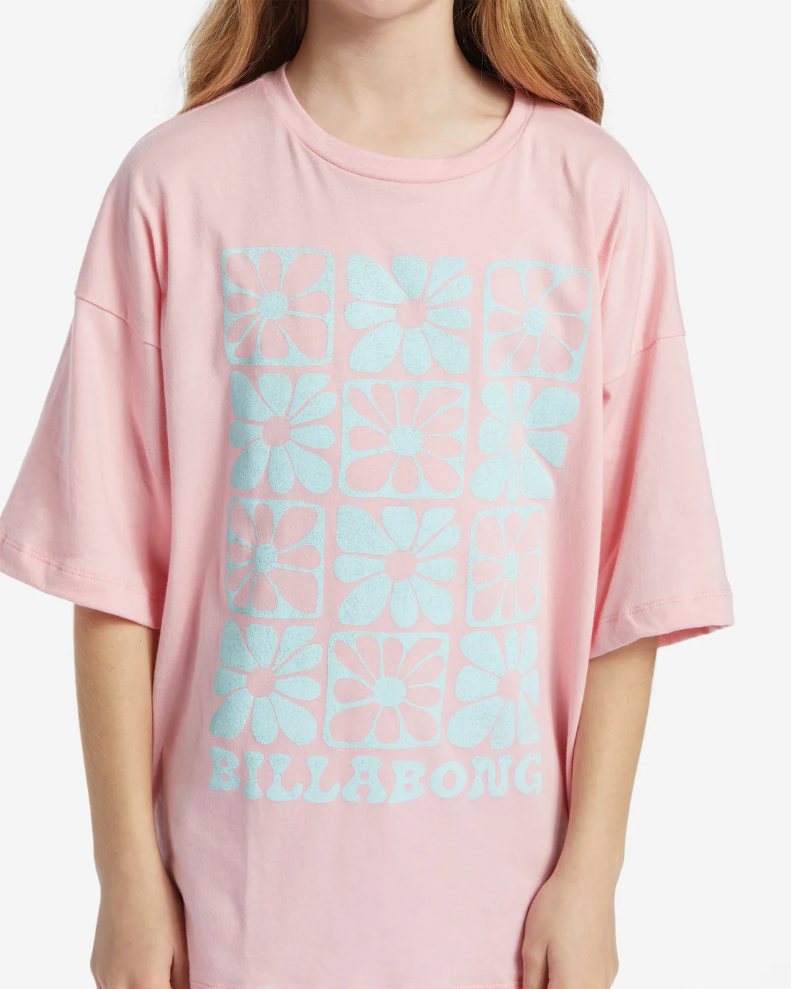 Billabong Girls Flower Power T-Shirt - Light Sorbet -Biliabong Outlet