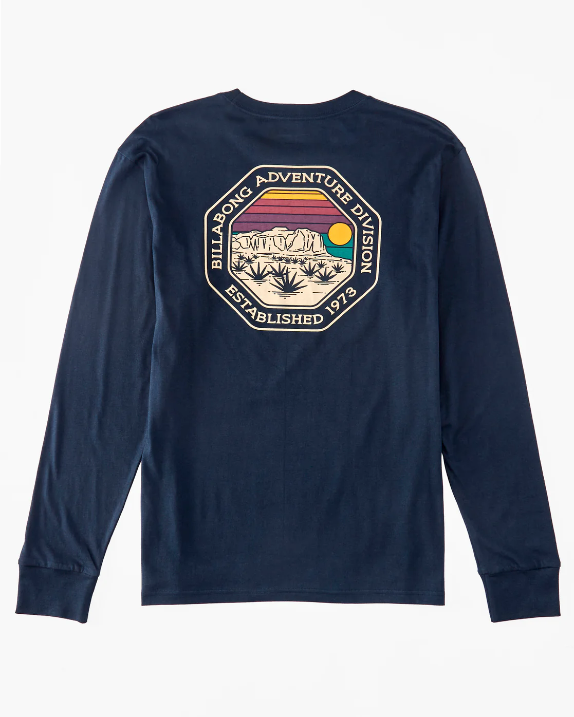 Billabong Rockies Long Sleeve T-Shirt - Navy -Biliabong Outlet