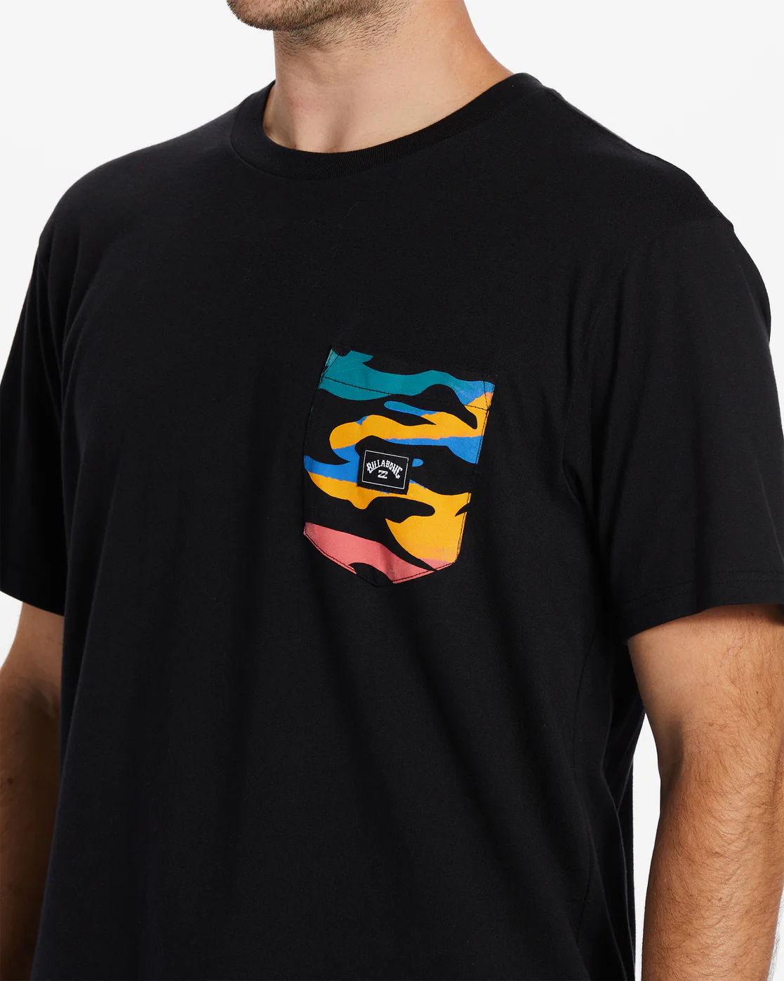 Billabong Team Pocket T-Shirt - Black -Biliabong Outlet