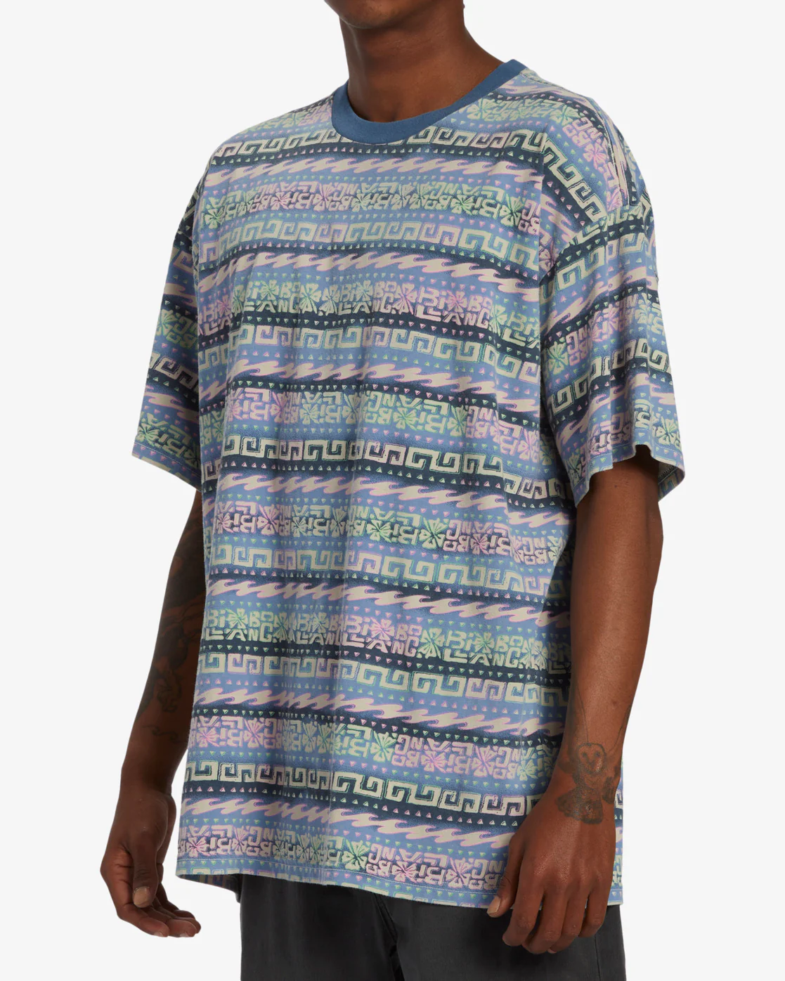 Billabong Halfrack Crew Knit - Splash -Biliabong Outlet