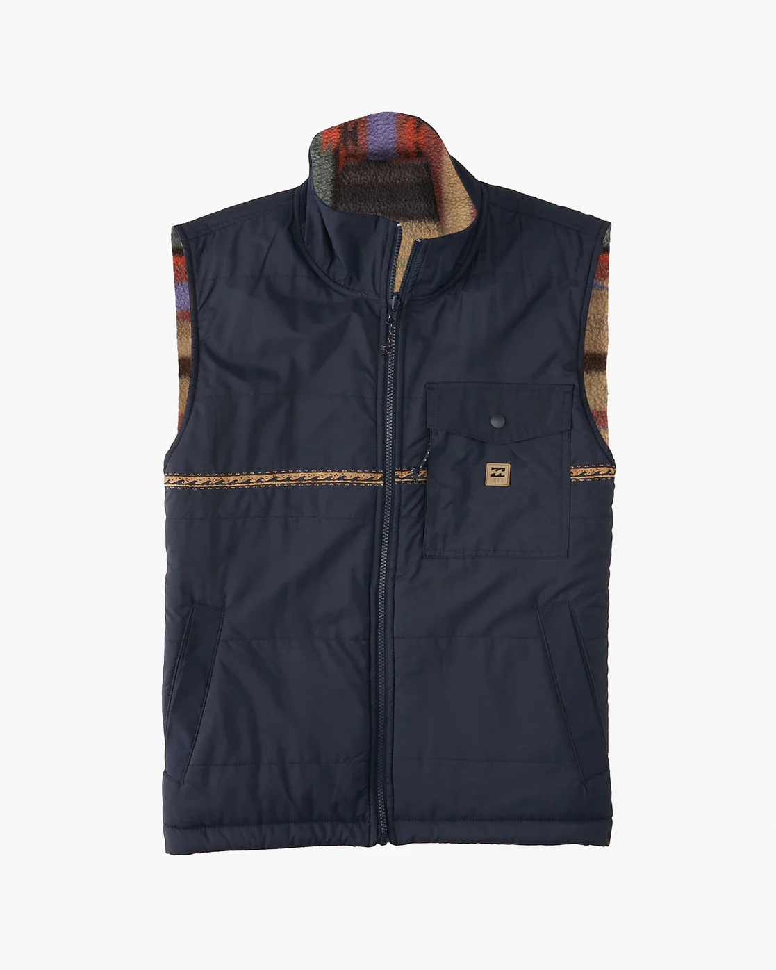 Billabong A/Div Trail Reversible Full-Zip Vest - Navy -Biliabong Outlet