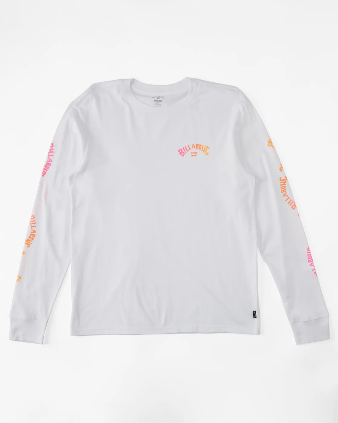 Billabong Snaking Arches Long Sleeve T-Shirt - White -Biliabong Outlet