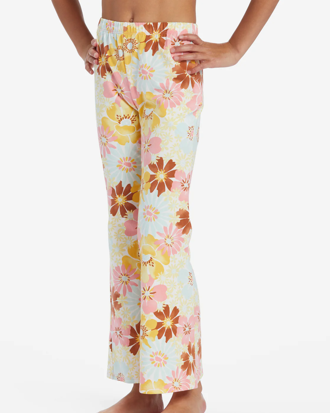 Billabong Girls Flower Power Crop Pants - Flamingo -Biliabong Outlet