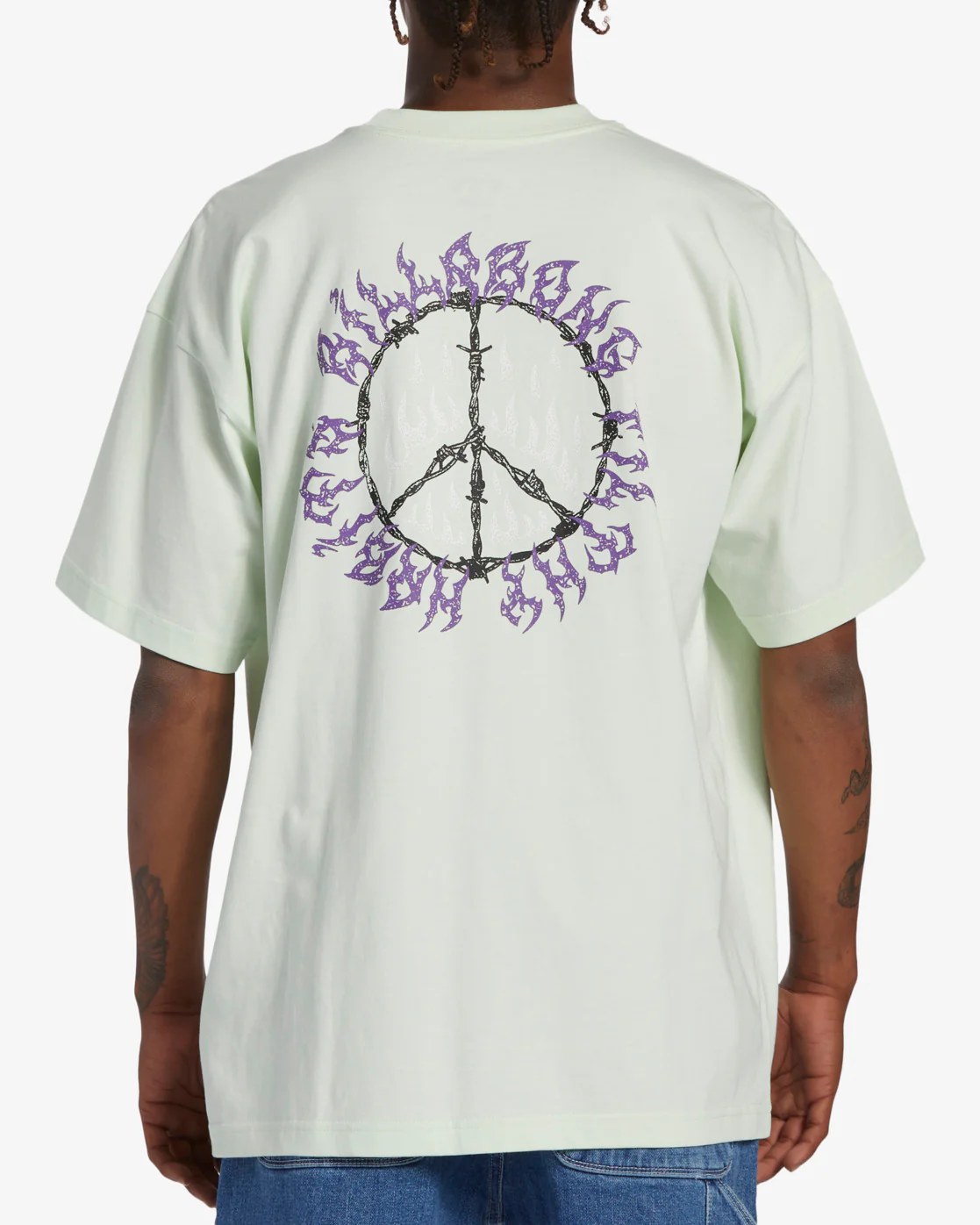 Billabong Harmony OG Short Sleeve T-Shirt - Mint Cream -Biliabong Outlet