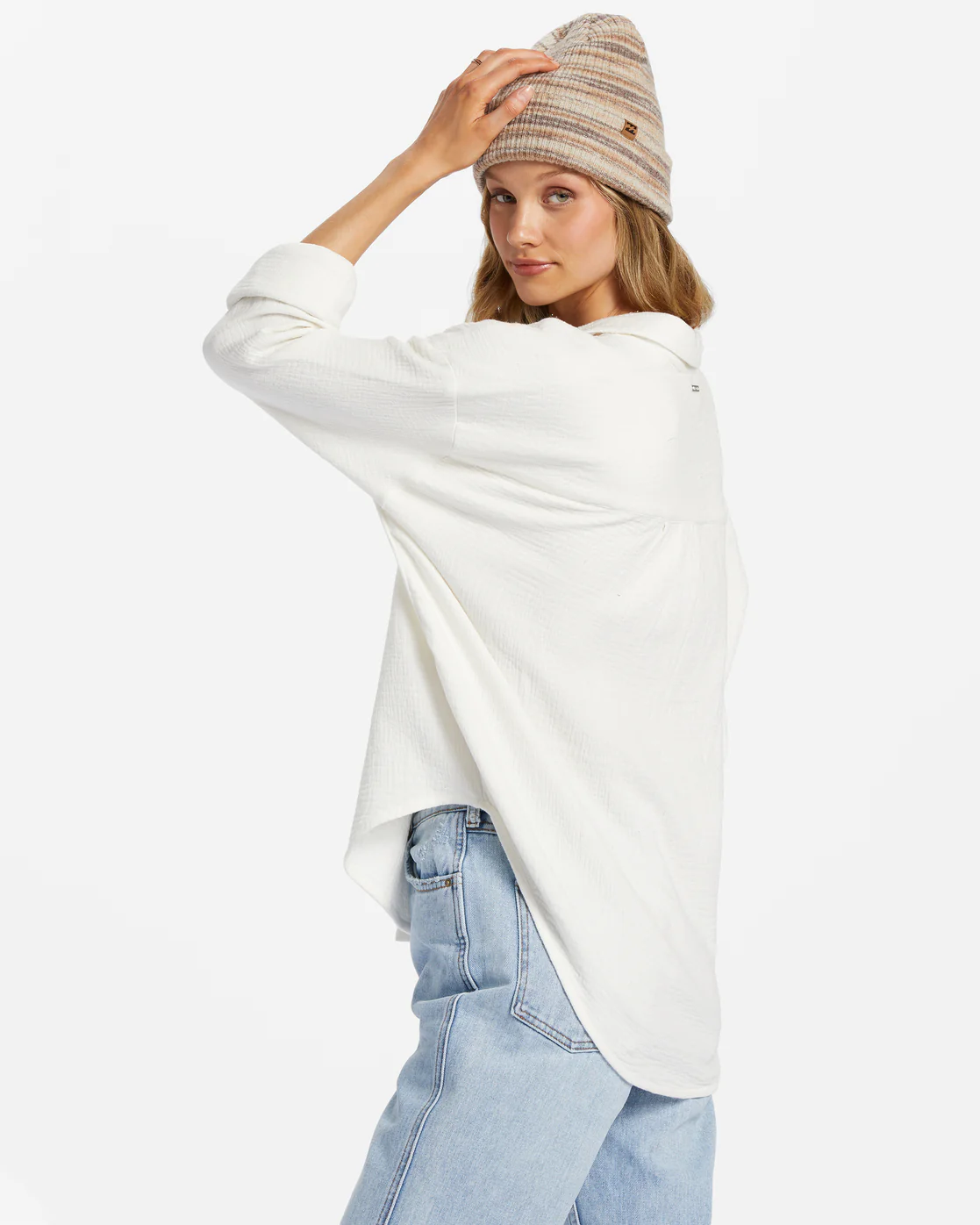 Billabong Right On Long Sleeve Shirt - Salt Crystal -Biliabong Outlet