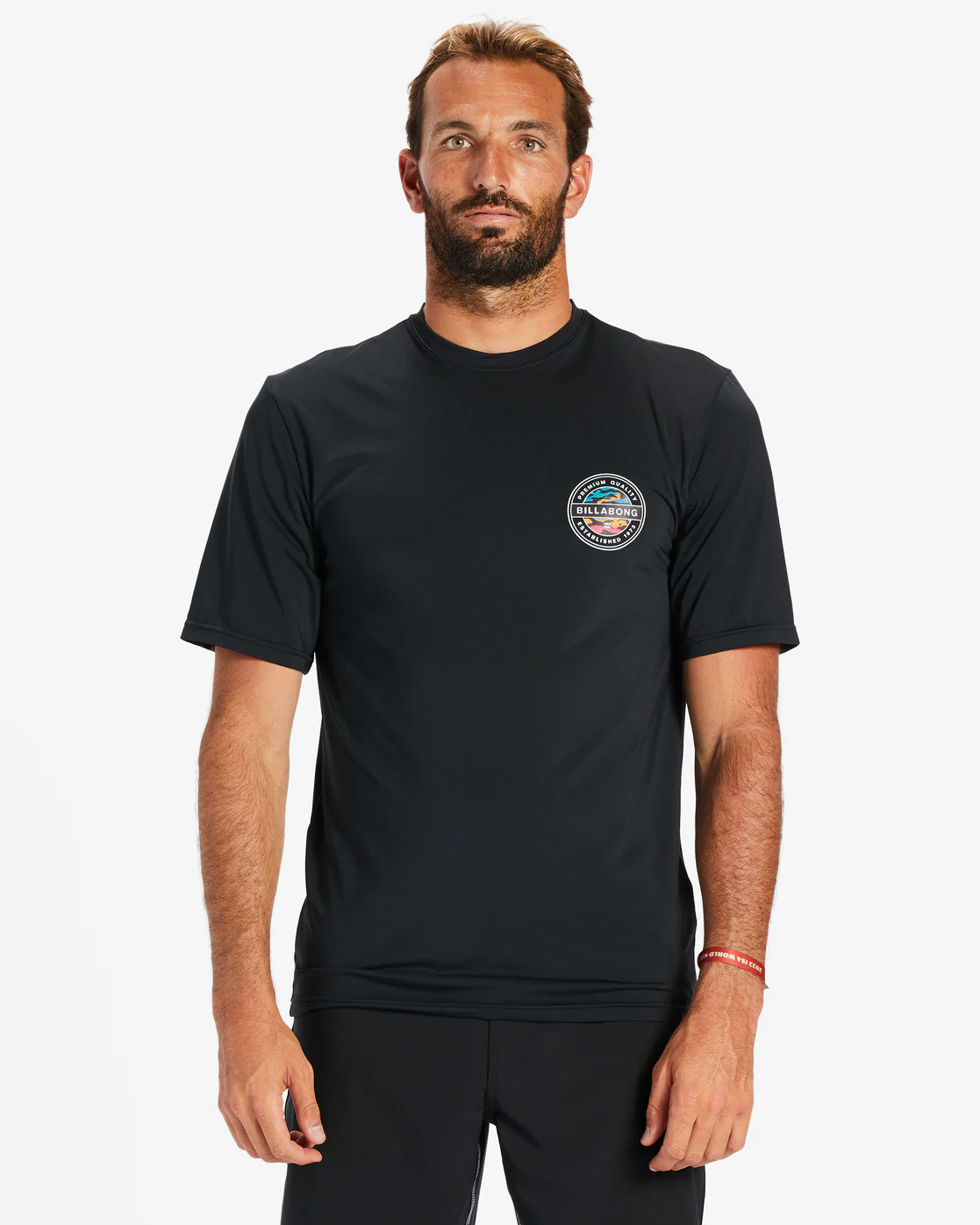 Billabong Rotor Loose Fit Short Sleeve UPF 50 Surf T-Shirt - Black -Biliabong Outlet