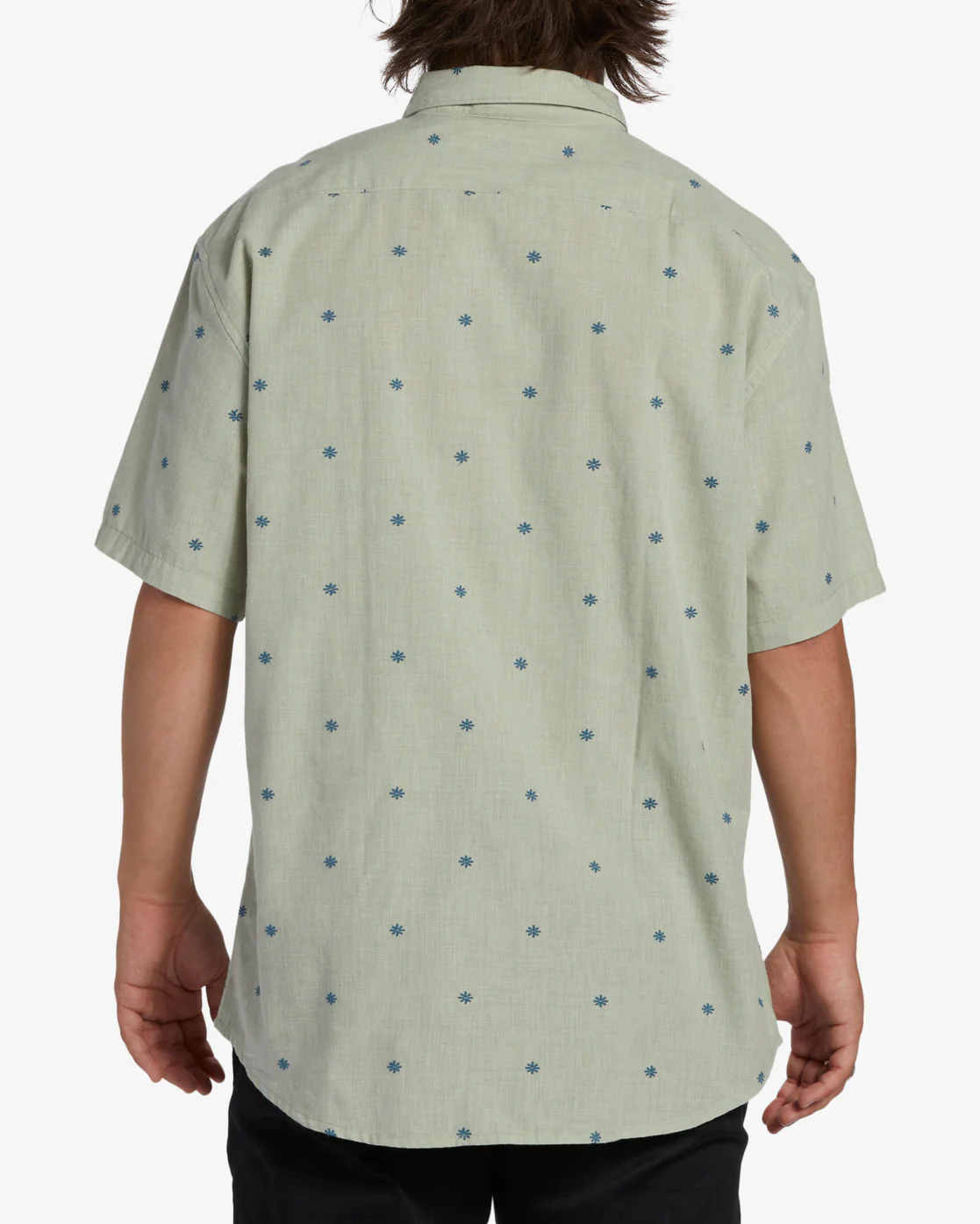 Billabong All Day Jacquard Short Sleeve Woven Shirt - Seafoam -Biliabong Outlet