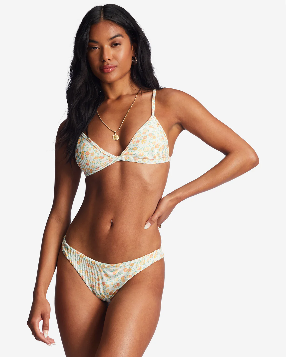 Billabong Aint She Sweet Tanlines Tanga Bikini Bottoms - Salt Crystal -Biliabong Outlet
