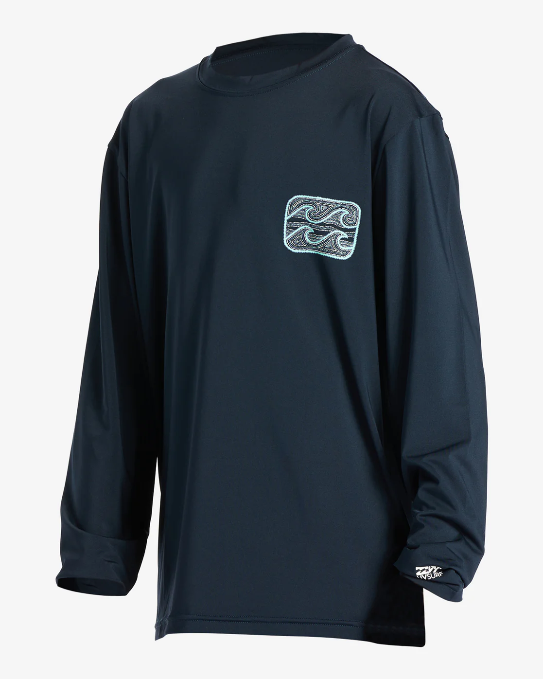 Billabong Boys (2-7) Crayon Wave Long Sleeve UPF 50 Surf T-Shirt - Navy -Biliabong Outlet