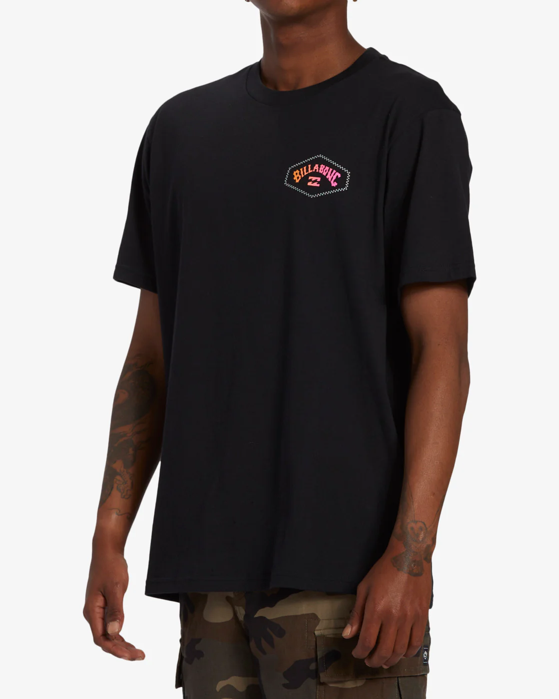 Billabong Exit Arch Short Sleeve T-Shirt - Black -Biliabong Outlet
