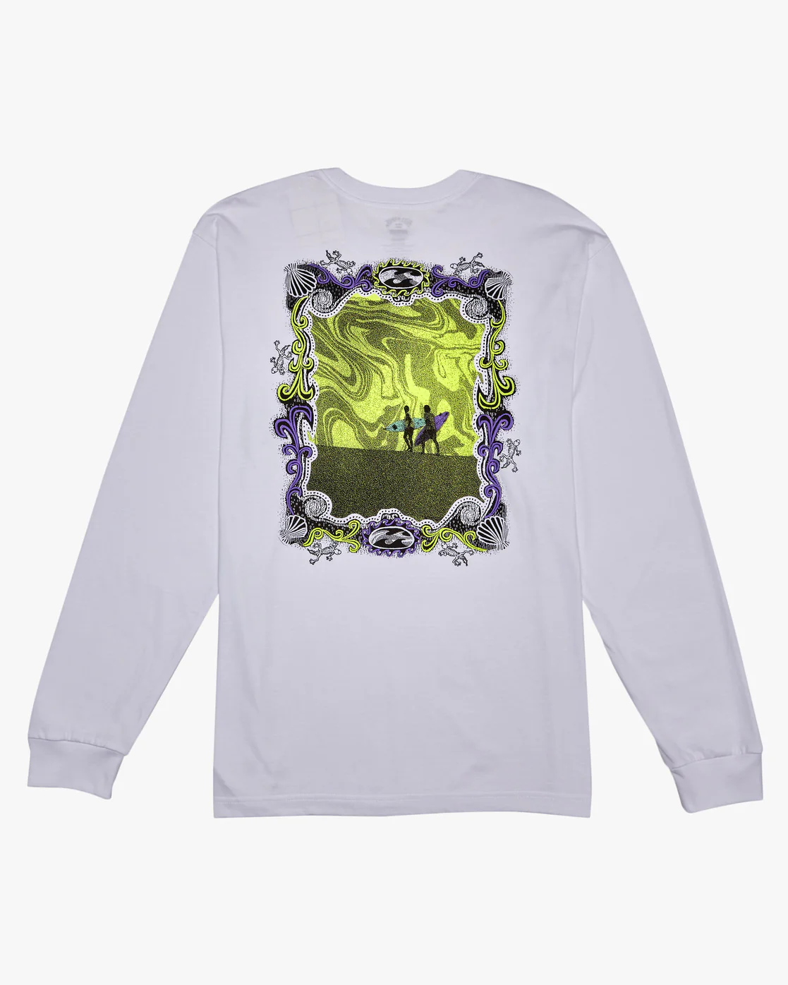 Billabong Surround Long Sleeve T-Shirt - White -Biliabong Outlet