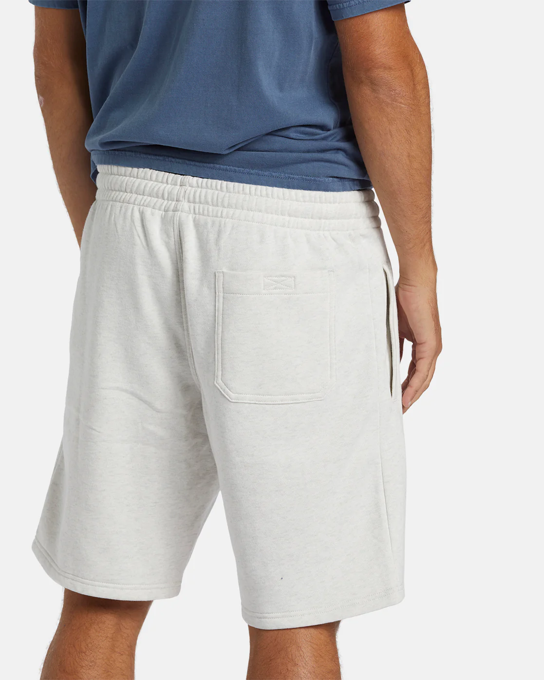 Billabong Shorebird Short Elastic Waist Shorts - Light Grey Heather -Biliabong Outlet