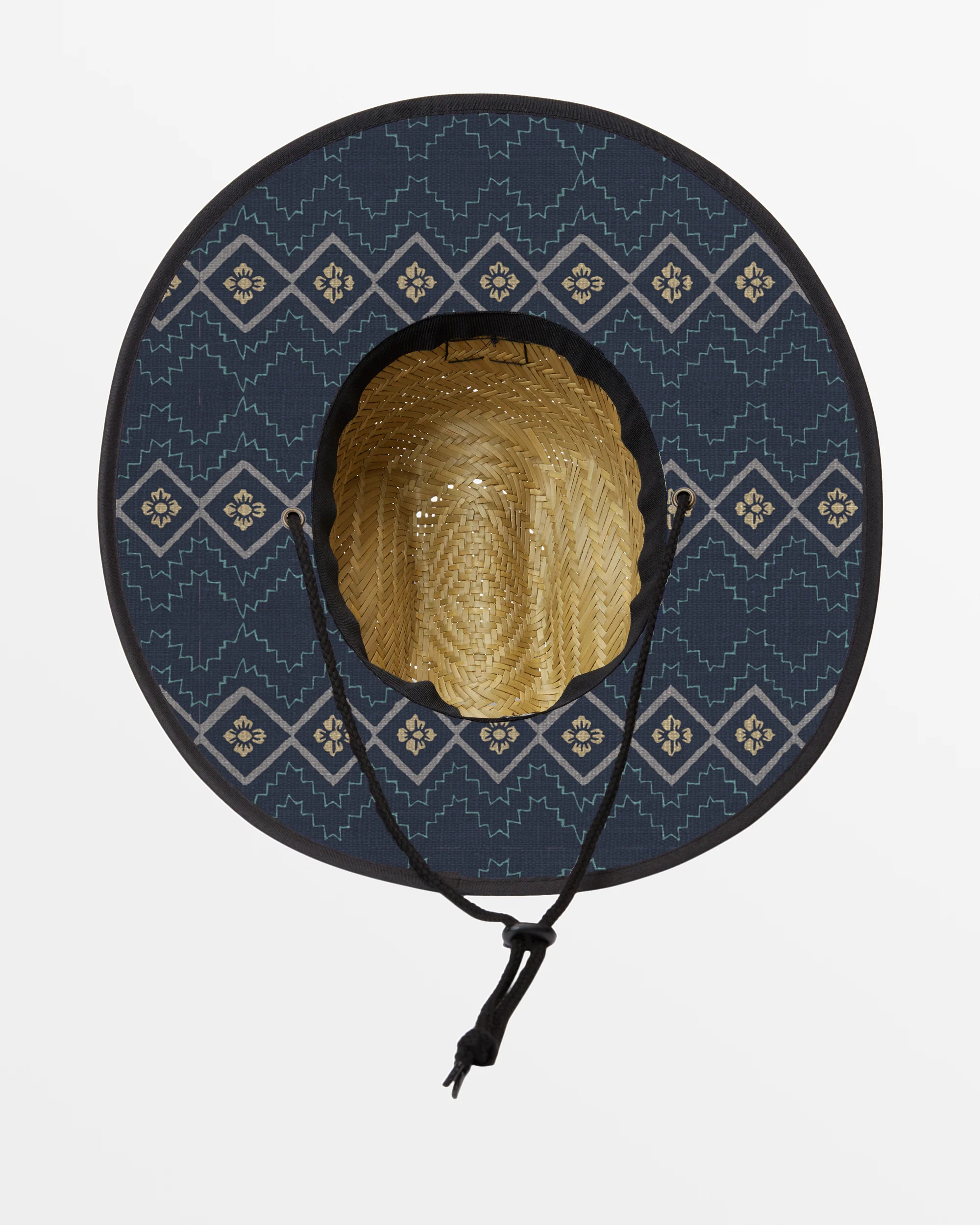 Billabong Tides Print Lifeguard Straw Hat - Navy -Biliabong Outlet