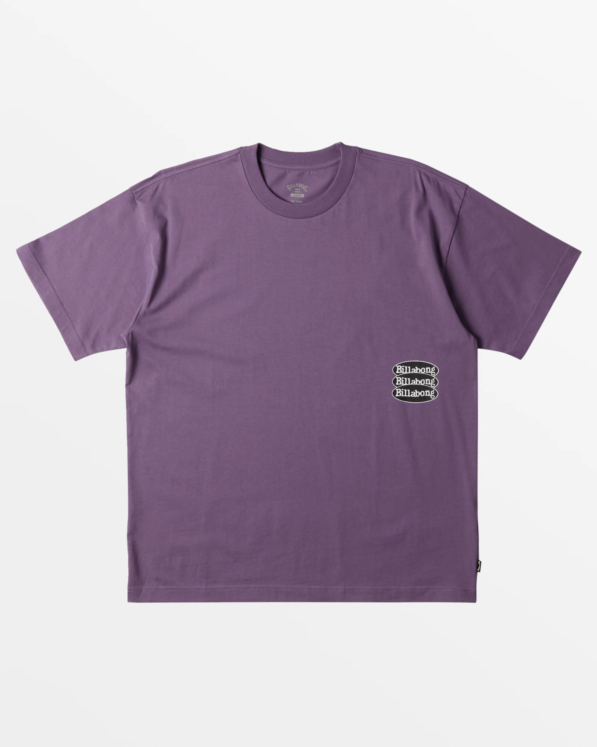 Billabong Stacked OG T-Shirt - Purple Ash -Biliabong Outlet