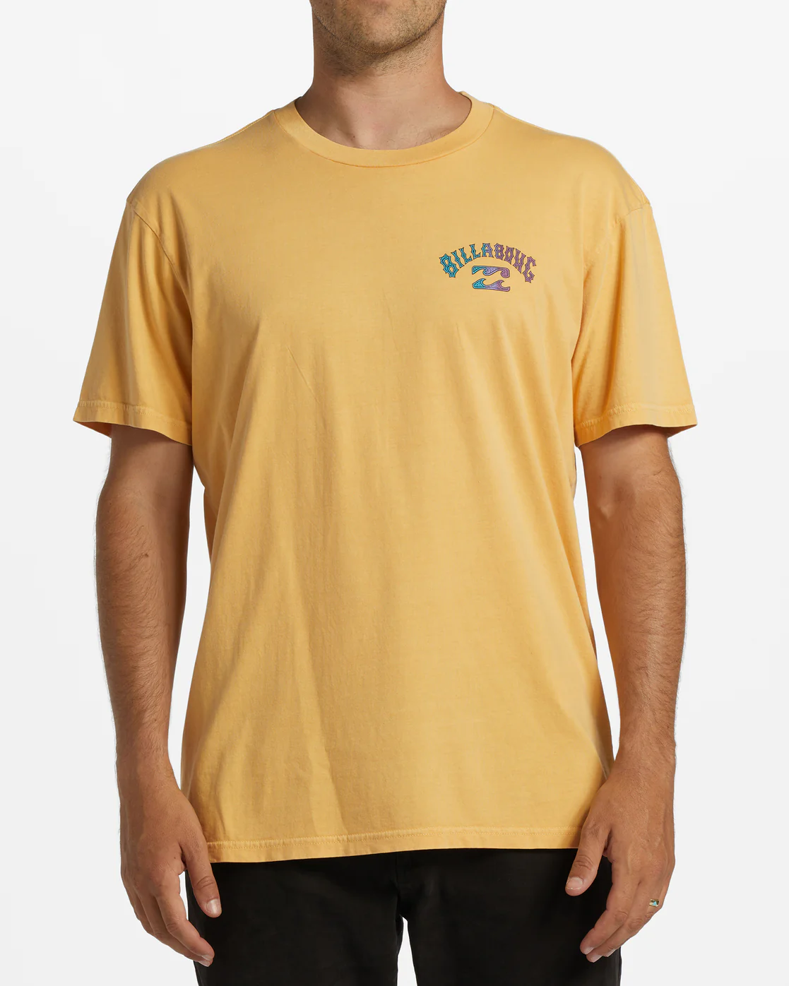 Billabong Arch OG Short Sleeve Wave Washed T-Shirt - Deep Gold -Biliabong Outlet