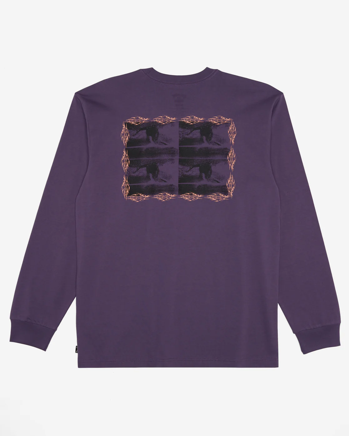 Billabong Collision OG Long Sleeve T-Shirt - Washed Violet -Biliabong Outlet