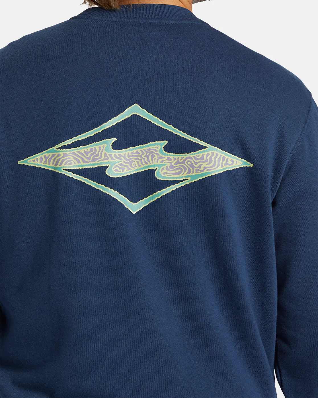 Billabong Shorebird Crew Sweatshirt - Dark Blue -Biliabong Outlet