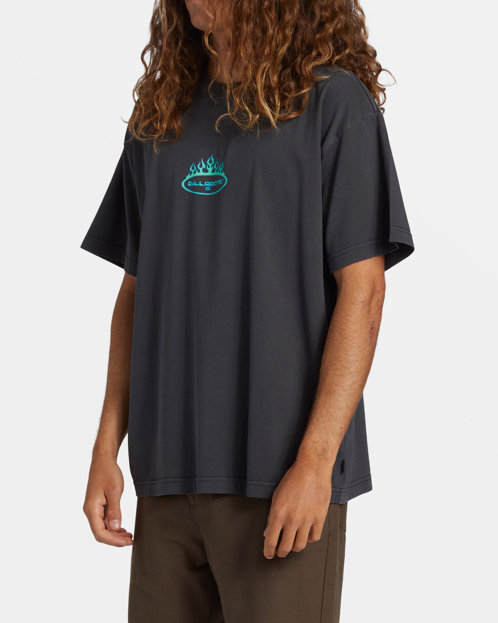 Billabong Firey OG T-Shirt - Washed Black -Biliabong Outlet