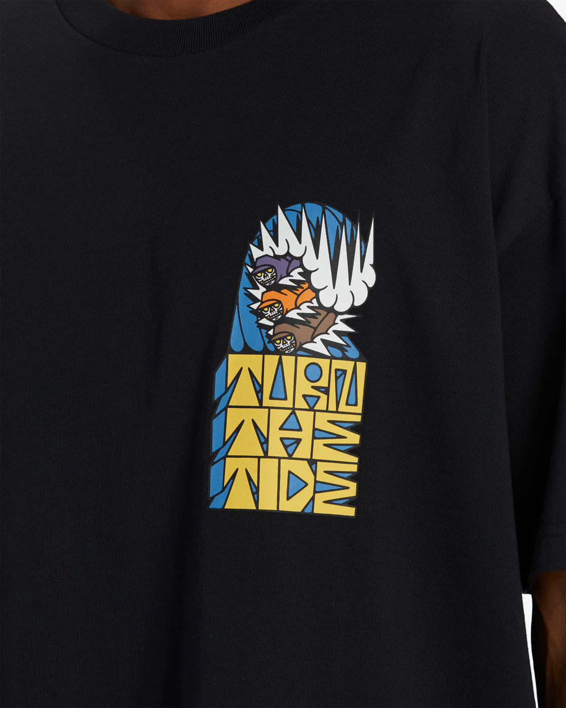 Billabong Party Wave OG Short Sleeve T-Shirt - Black -Biliabong Outlet