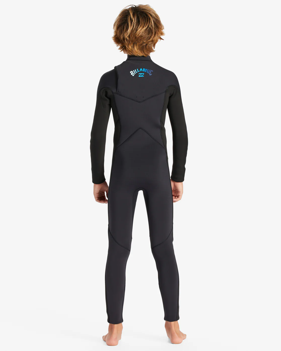 Billabong Boys 3/2 Absolute Chest Zip Full Wetsuit - Blue Fade -Biliabong Outlet