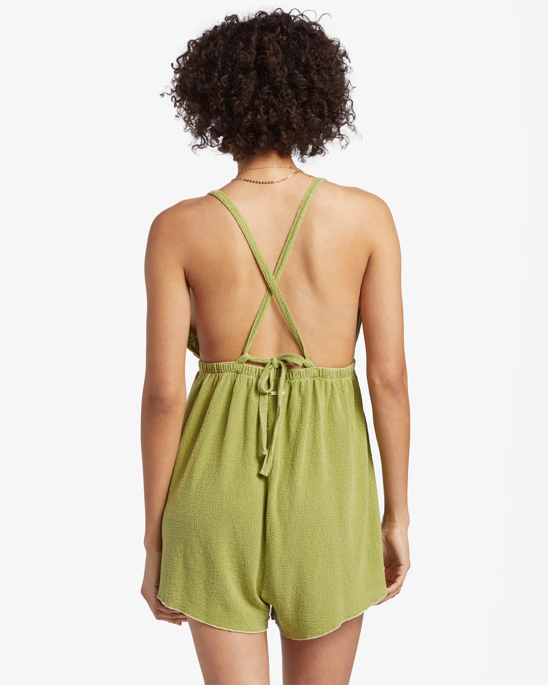 Billabong On Vacay Romper Cover Up - Palm Green -Biliabong Outlet
