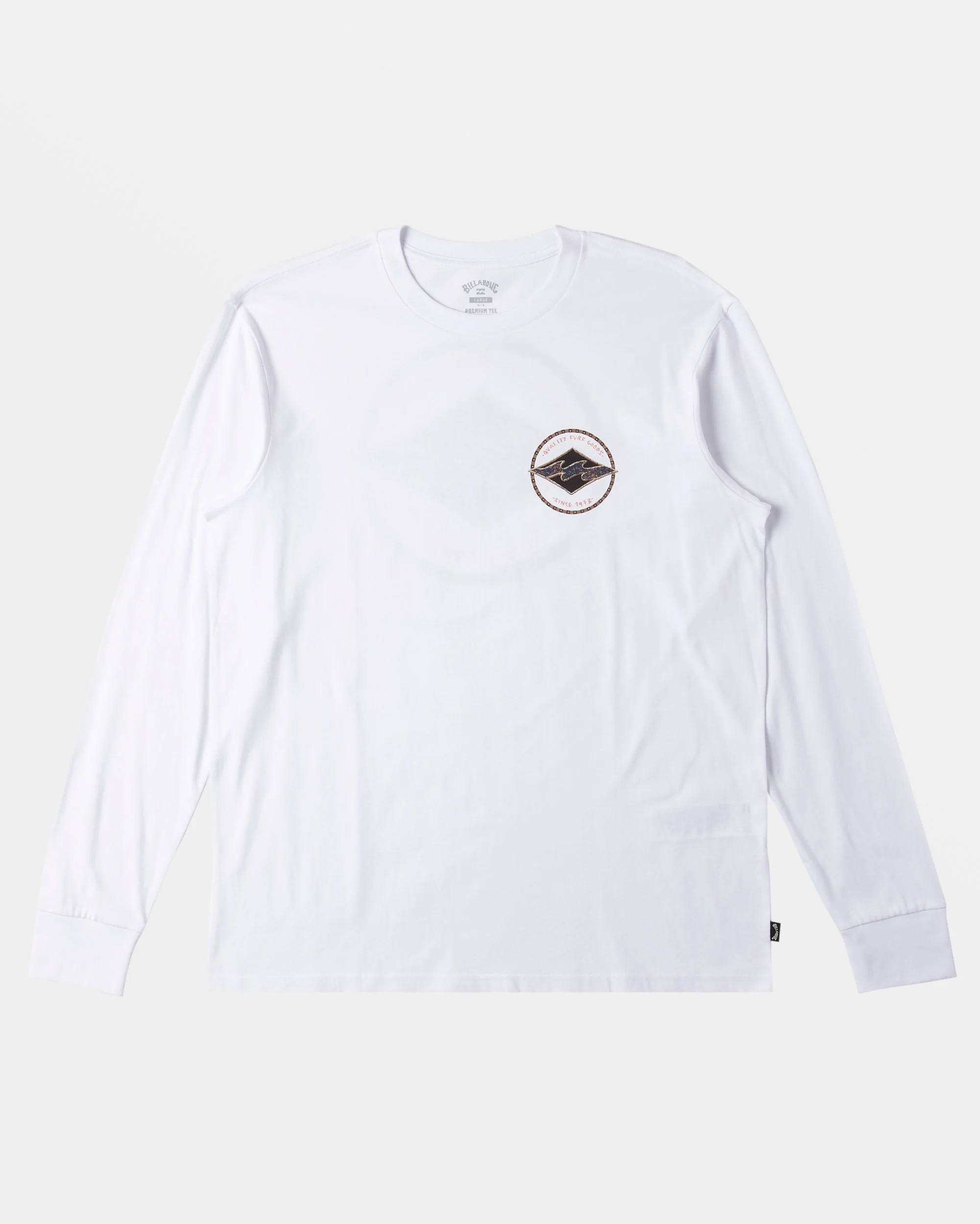 Billabong Rotor Diamond Long Sleeve T-shirt - White -Biliabong Outlet