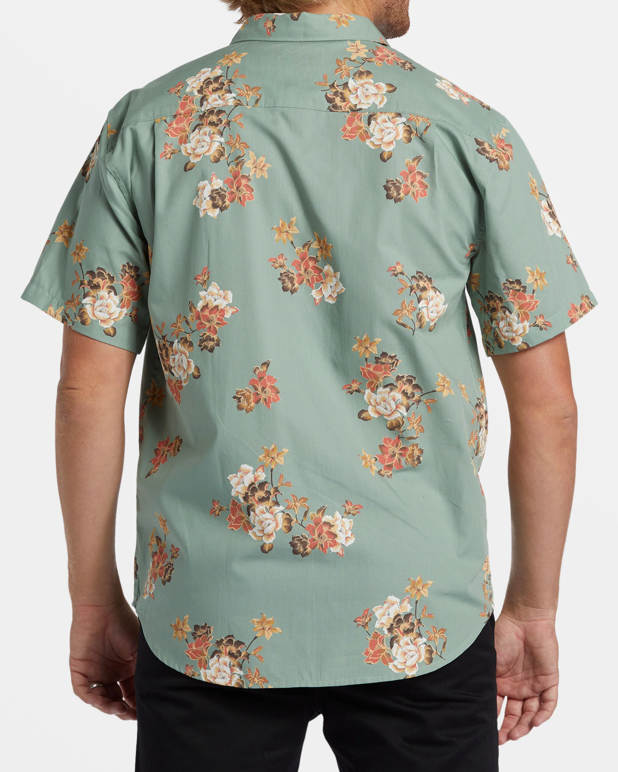 Billabong Sundays Mini Short Sleeve Shirt - Sage -Biliabong Outlet