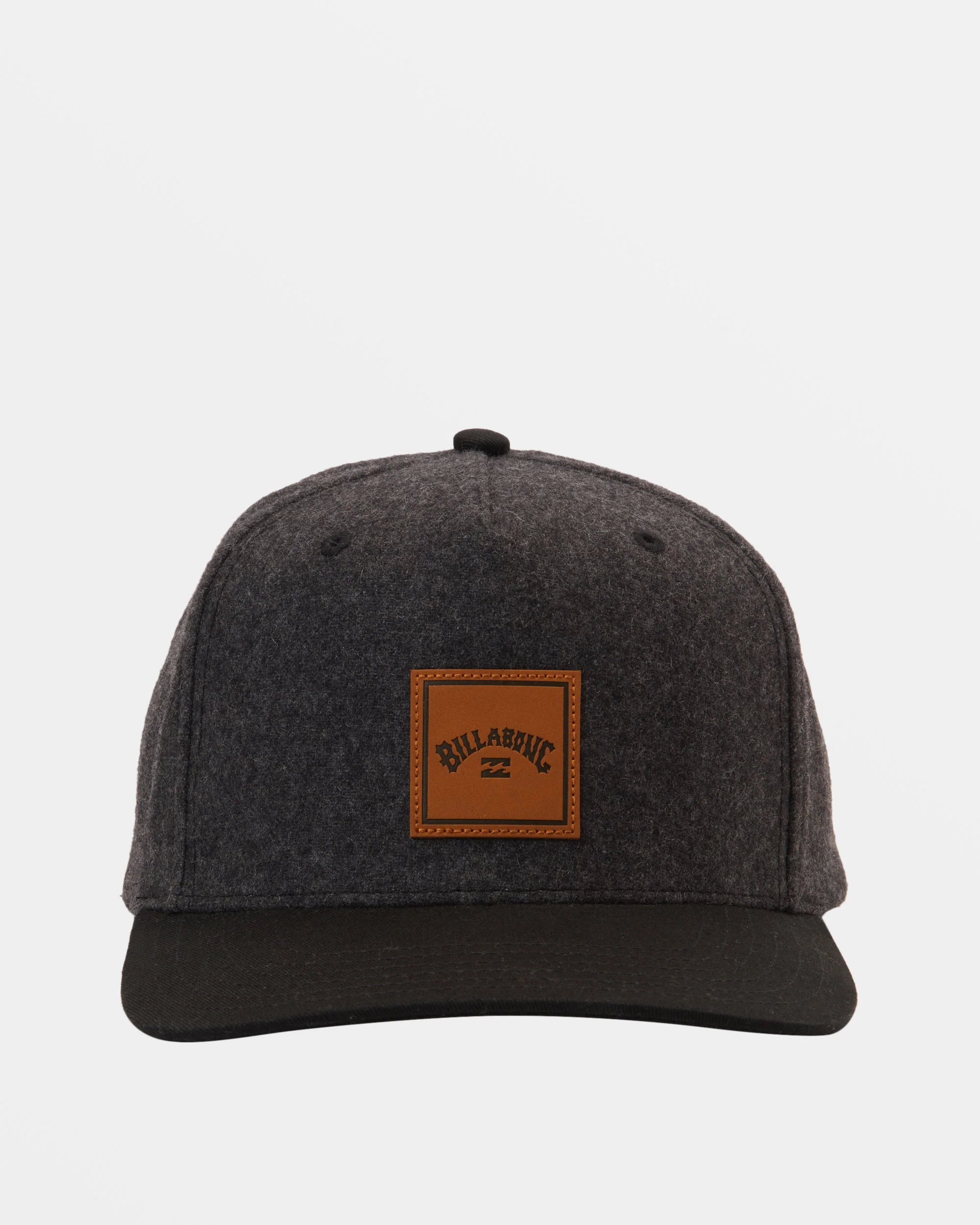 Billabong Stacked Snapback Hat - Charcoal -Biliabong Outlet