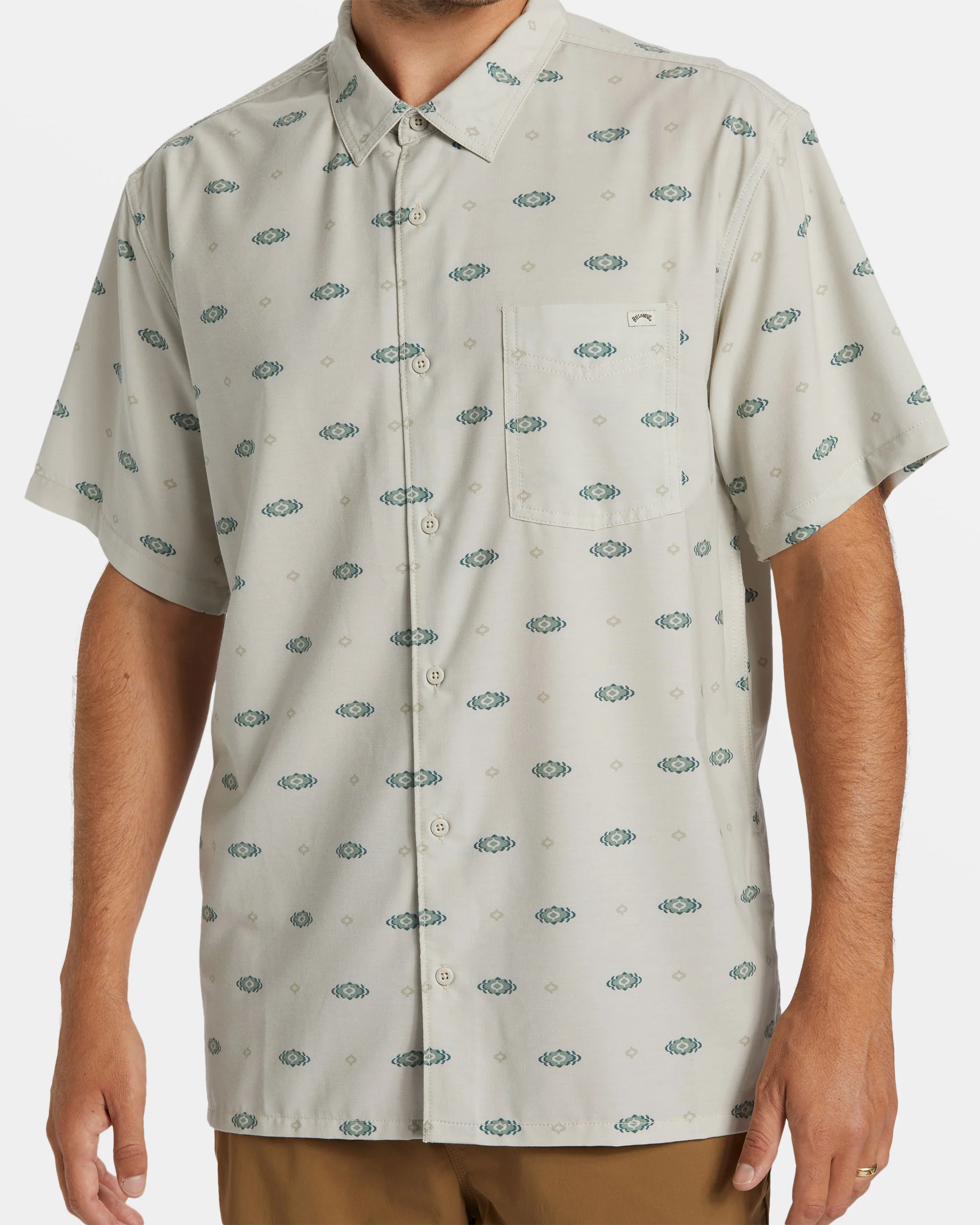 Billabong A/Div Surftrek Trail Short Sleeve Shirt - Stone -Biliabong Outlet