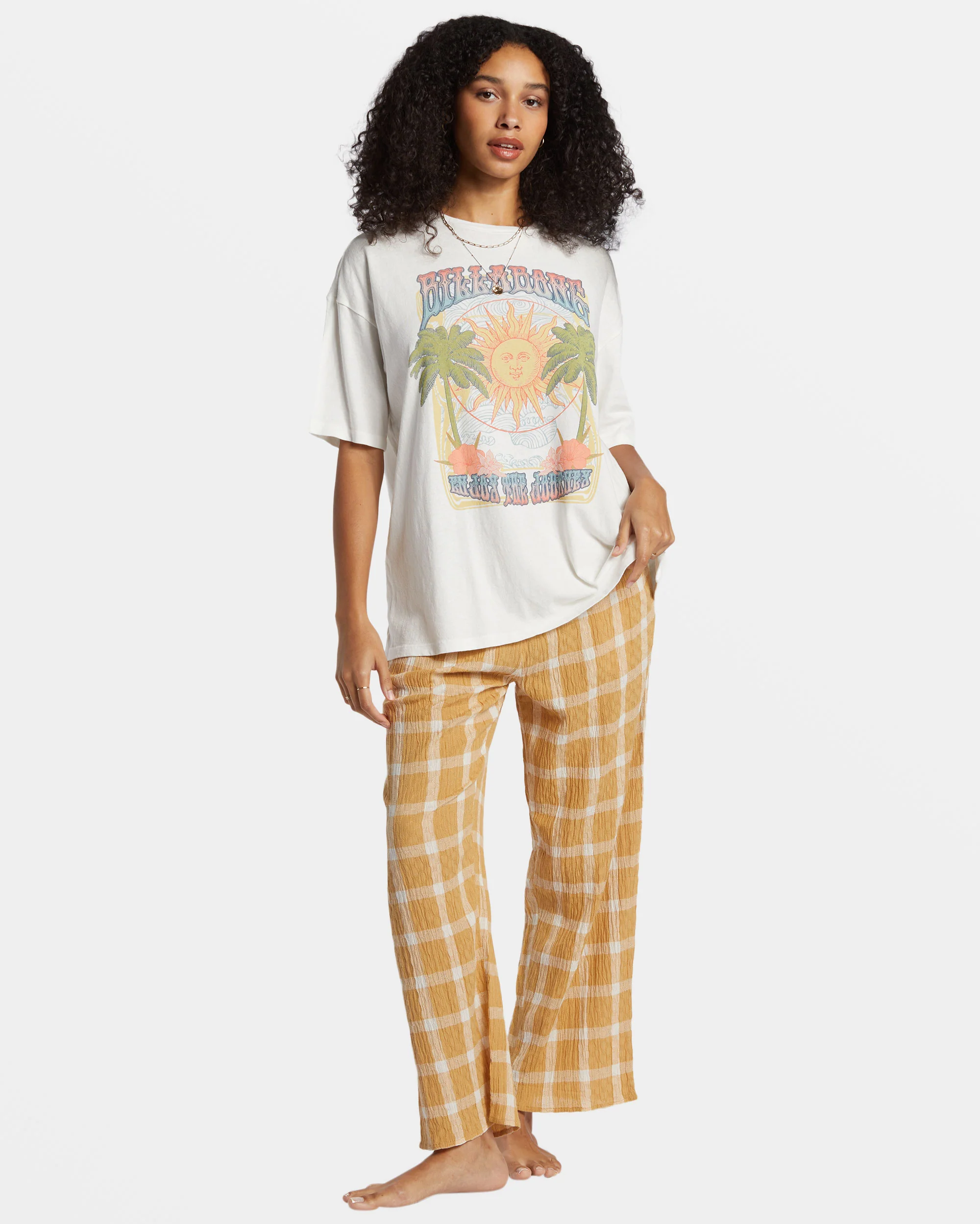 Billabong Enjoy The Journey T-Shirt - Salt Crystal -Biliabong Outlet