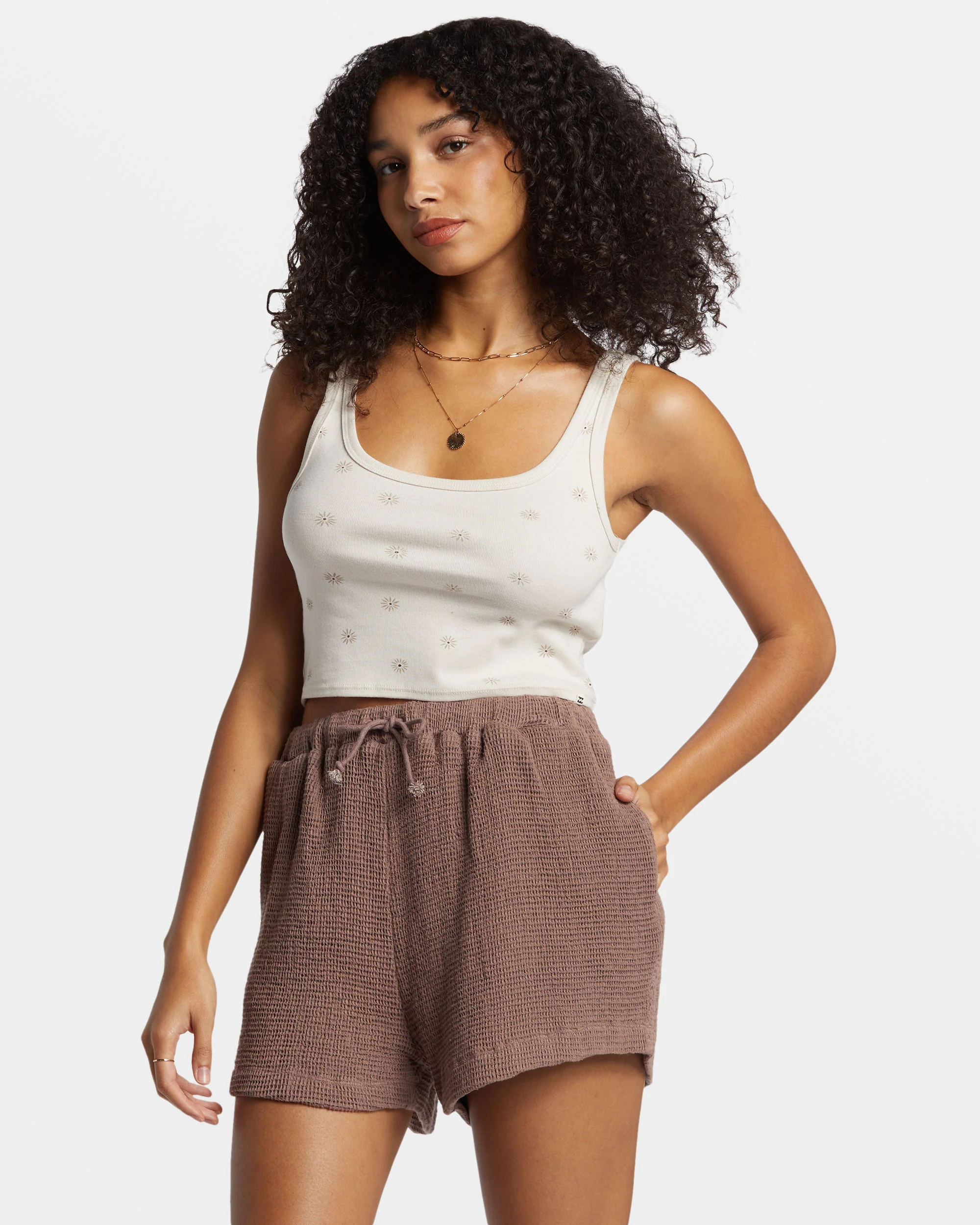 Billabong Odyssey Elastic Waist Shorts - Kona -Biliabong Outlet